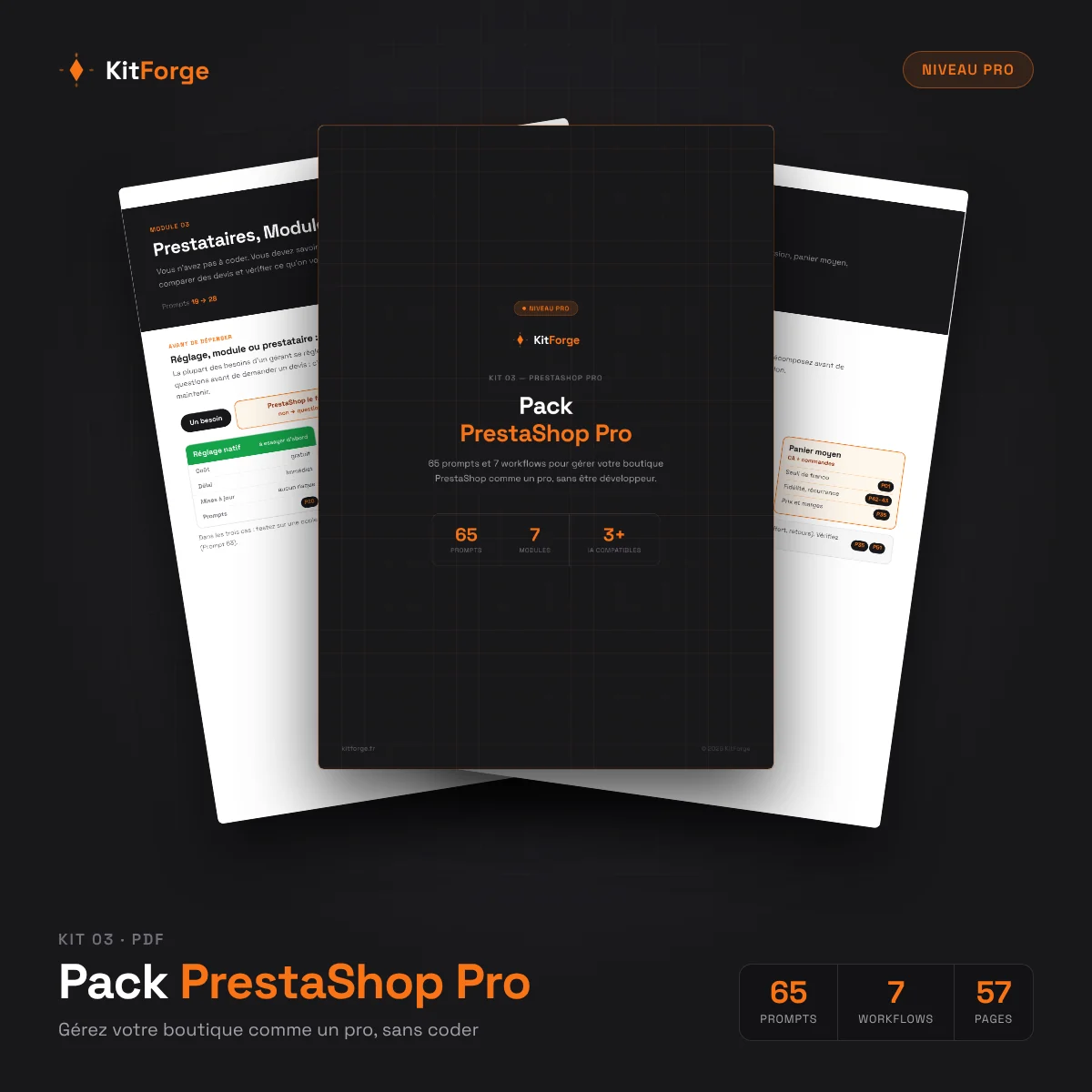 Pack PrestaShop Pro — aperçu du PDF