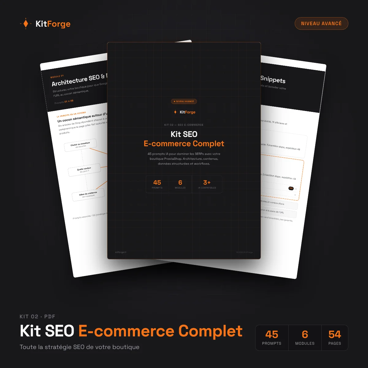 Kit SEO E-commerce Complet — aperçu du PDF